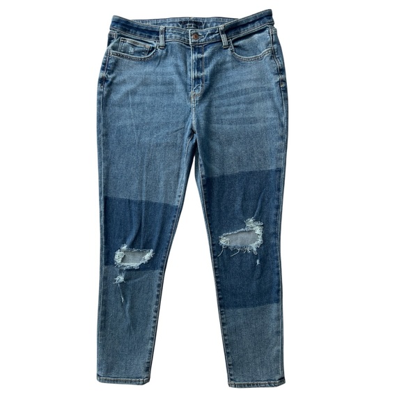 Arizona Jean Company Denim - Arizona Women’s Stylish Blue Distressed Jeans Hi-Rise Skinny - 17